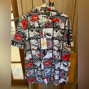 Oh Snap by Drill clothing company. Men’s button down shirt